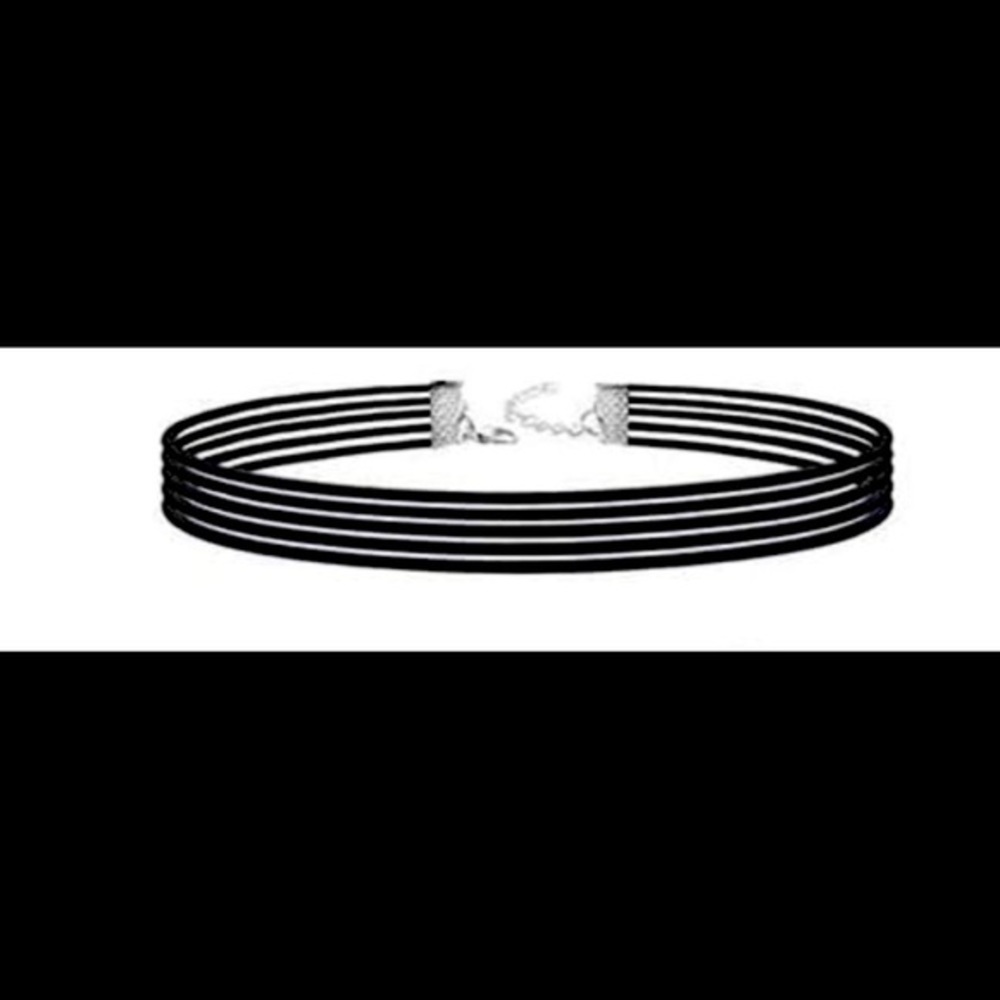 Gothic Black 4 Strand Choker!